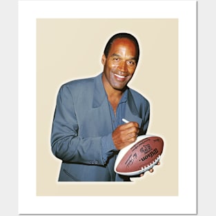 oj simpson fantasy football player Posters and Art